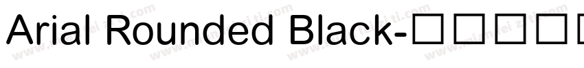 Arial Rounded Black字体转换